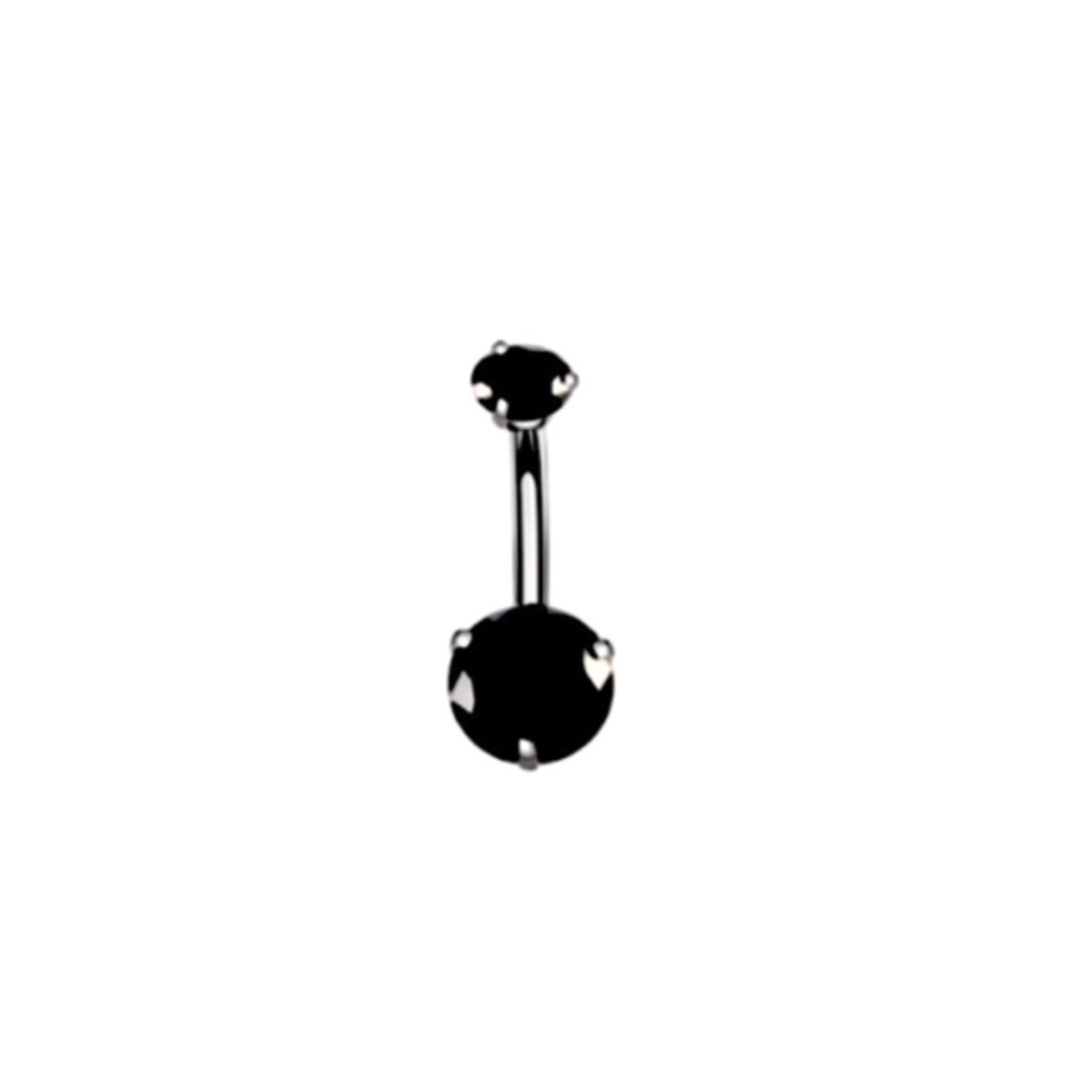 NEW Black Gem Belly Ring